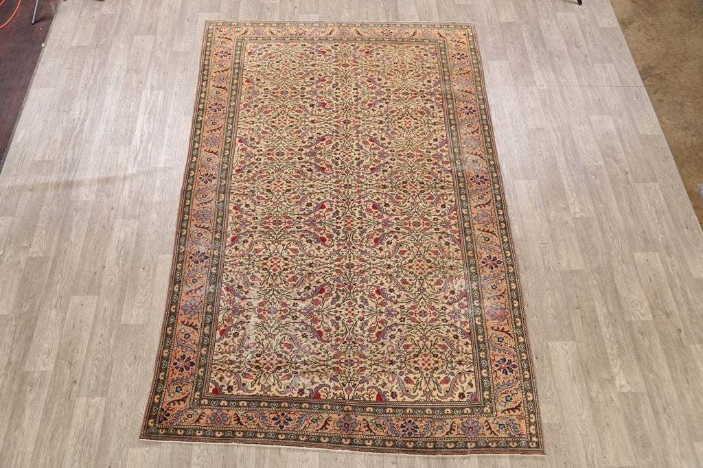 Antique Vegetable Dye Anatolian Turkish Area Rug 6x10