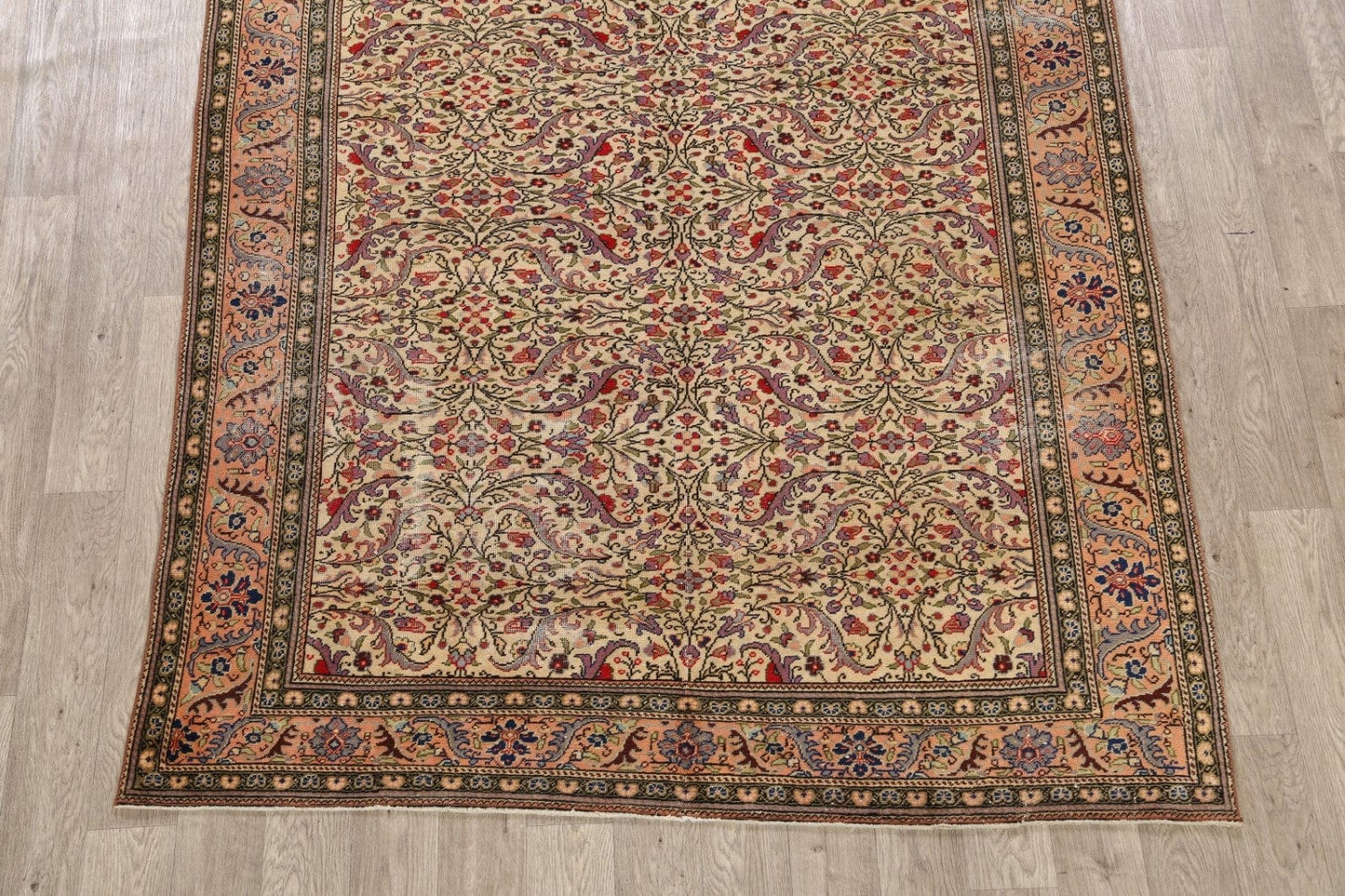 Antique Vegetable Dye Anatolian Turkish Area Rug 6x10