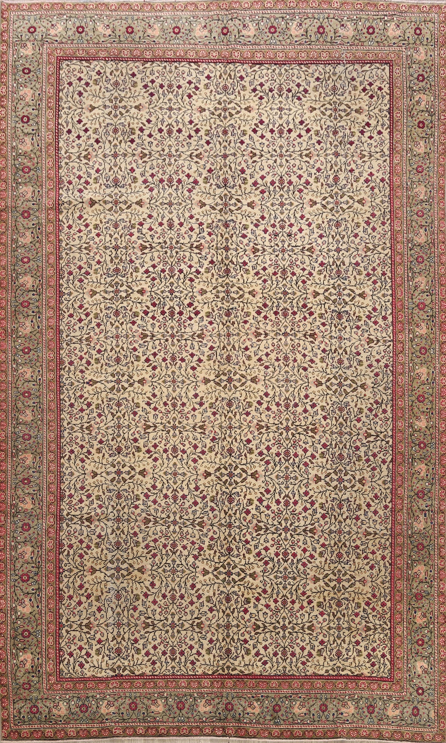 100% Vegetable Dye Anatolian Turkish Area Rug 6x10