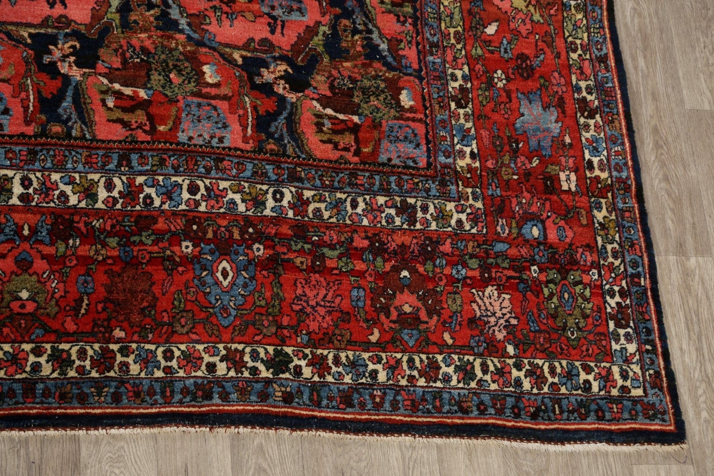 Antique Bidjar Vegetable Dye Persian Area Rug 11x14 Large