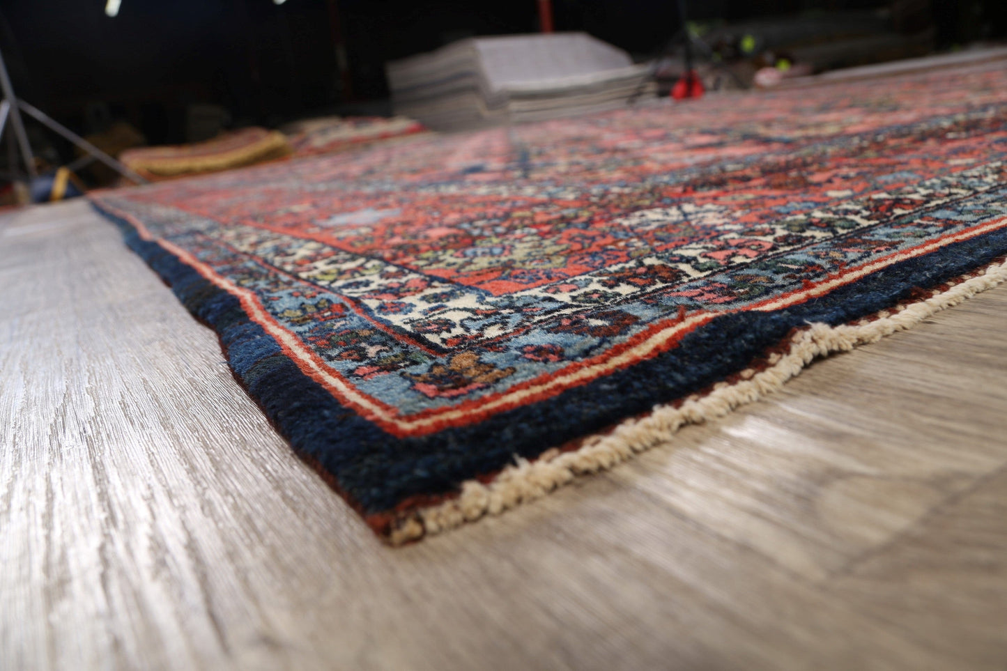 Antique Bidjar Vegetable Dye Persian Area Rug 11x14 Large