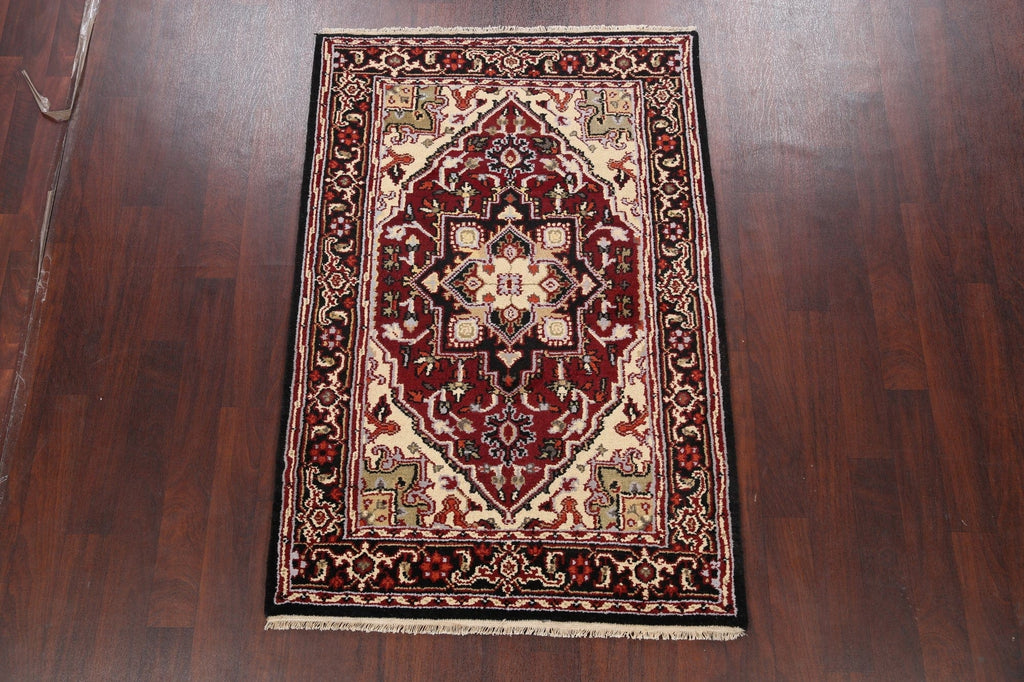 Geometric Heriz Oriental Area Rug 4x6