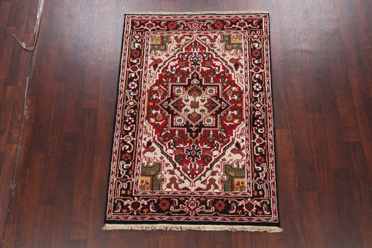 Geometric Heriz Oriental Area Rug 4x6