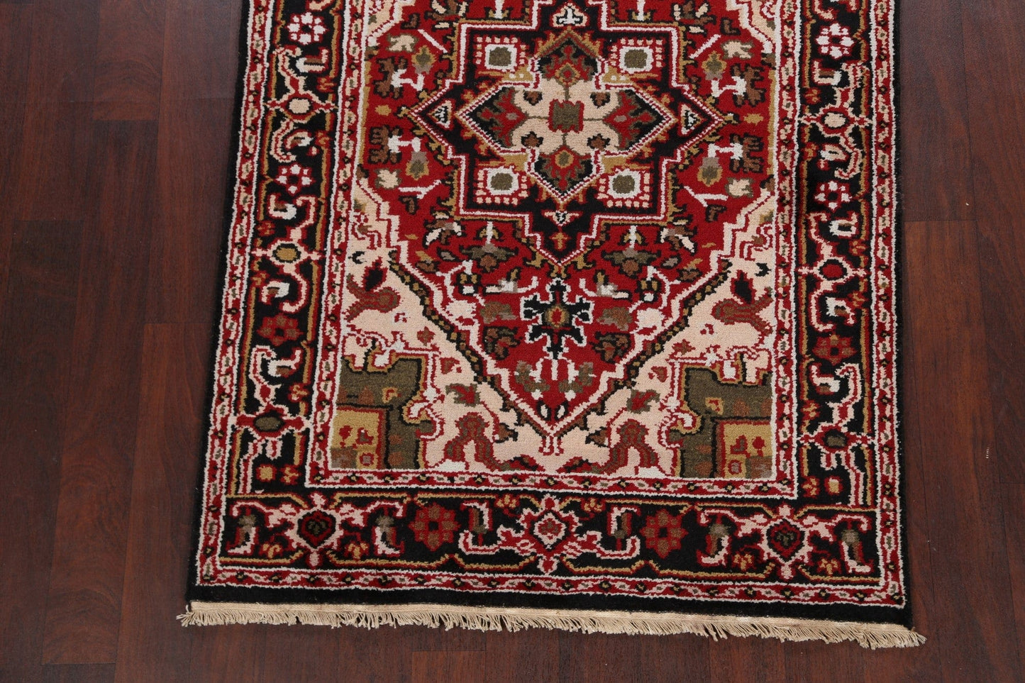 Geometric Heriz Oriental Area Rug 4x6