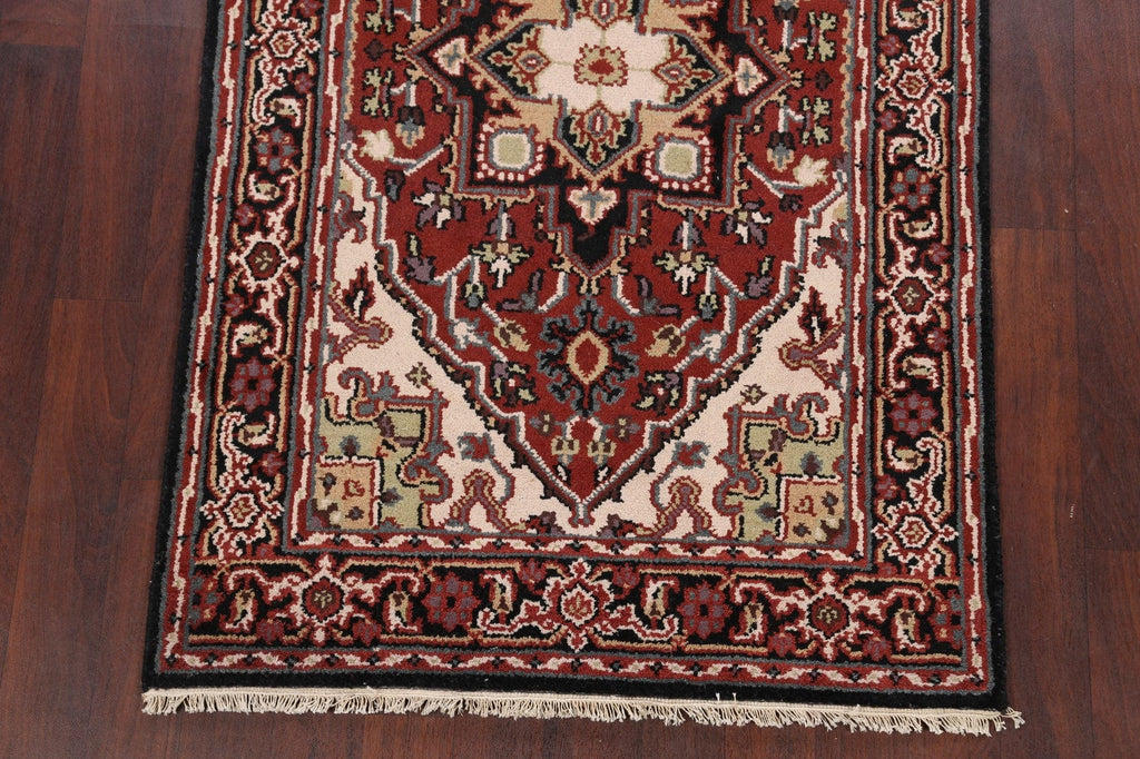 Geometric Heriz Oriental Area Rug 4x6