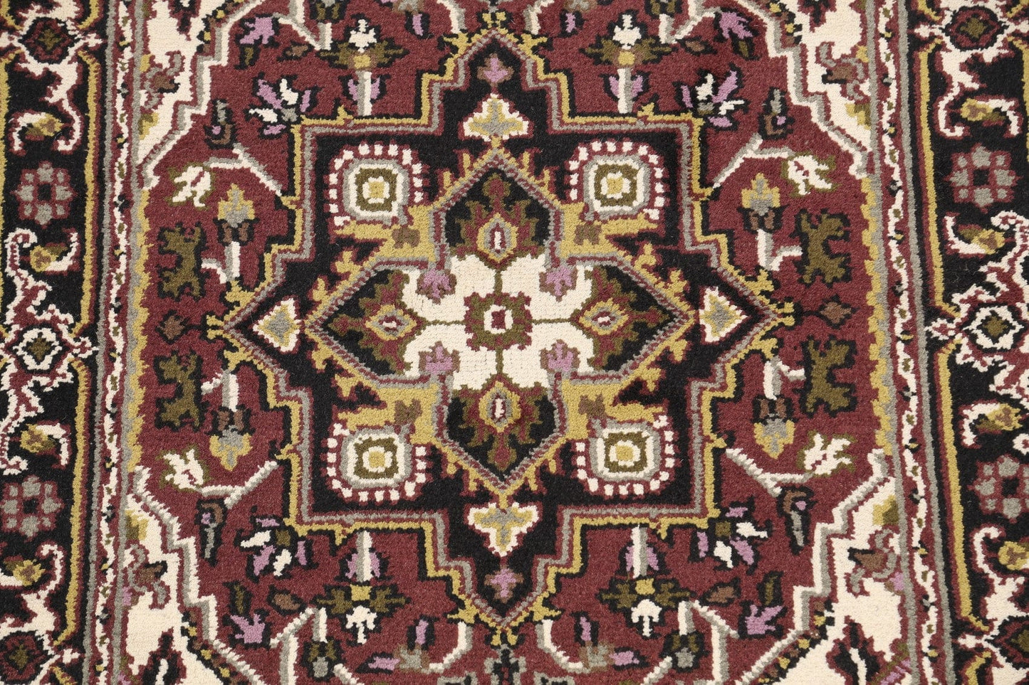 Geometric Heriz Oriental Area Rug 4x6