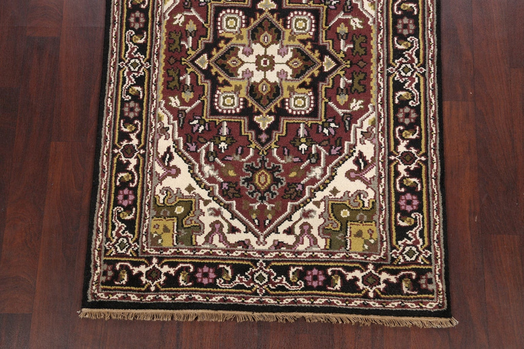 Geometric Heriz Oriental Area Rug 4x6