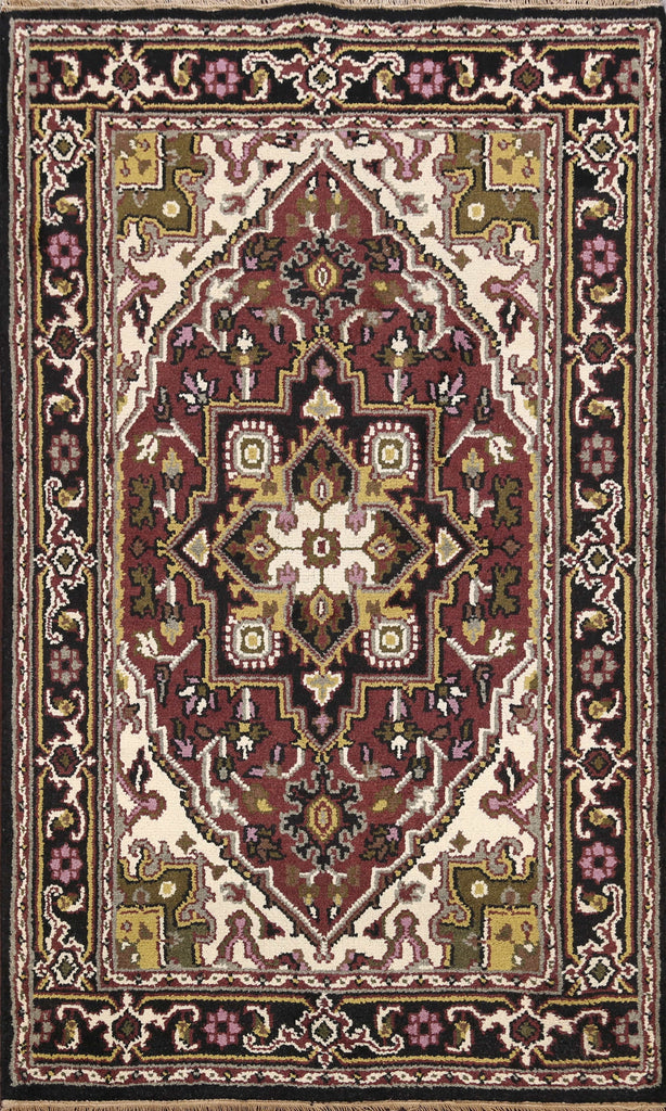 Geometric Heriz Oriental Area Rug 4x6