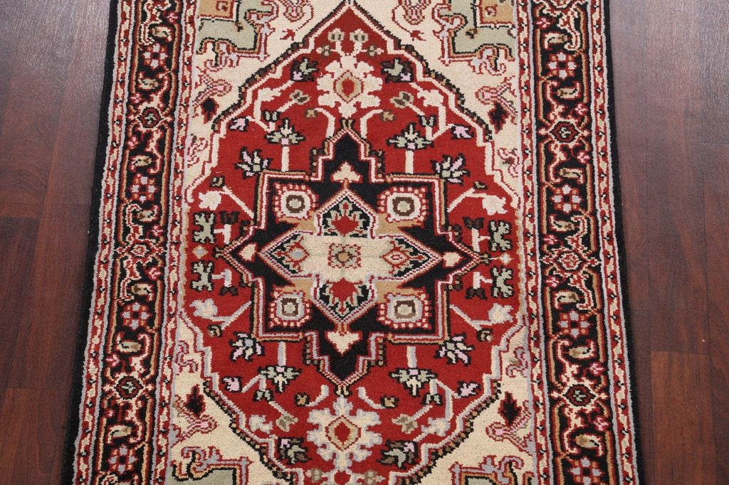 Geometric Heriz Oriental Area Rug 4x6