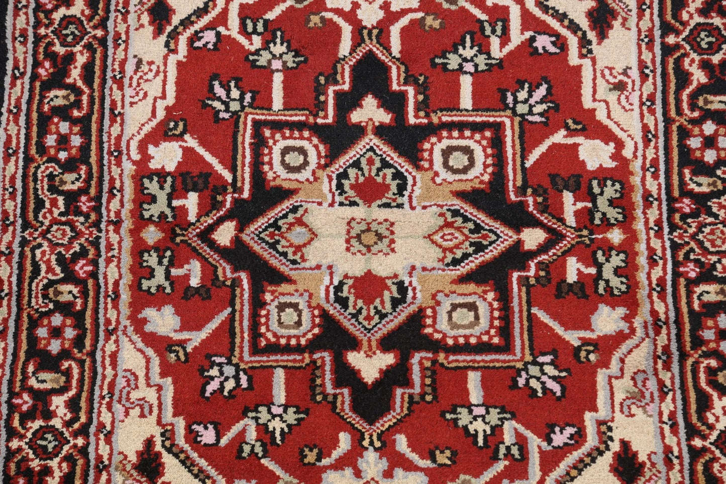 Geometric Heriz Oriental Area Rug 4x6