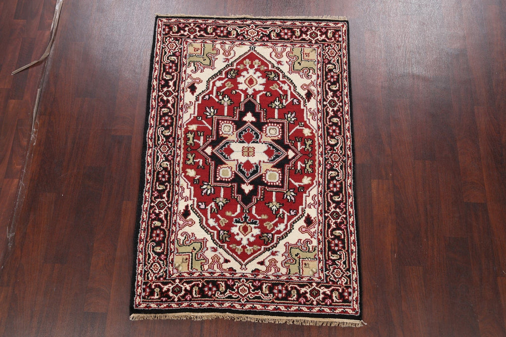 Geometric Heriz Oriental Area Rug 4x6