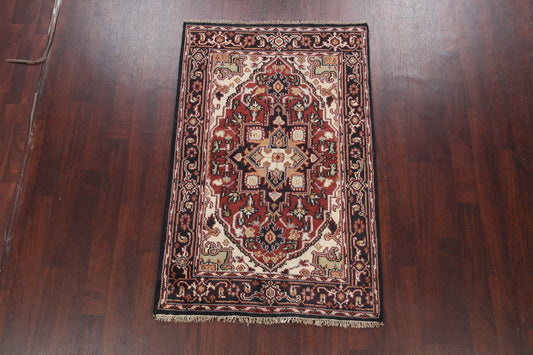 Geometric Heriz Oriental Area Rug 4x6