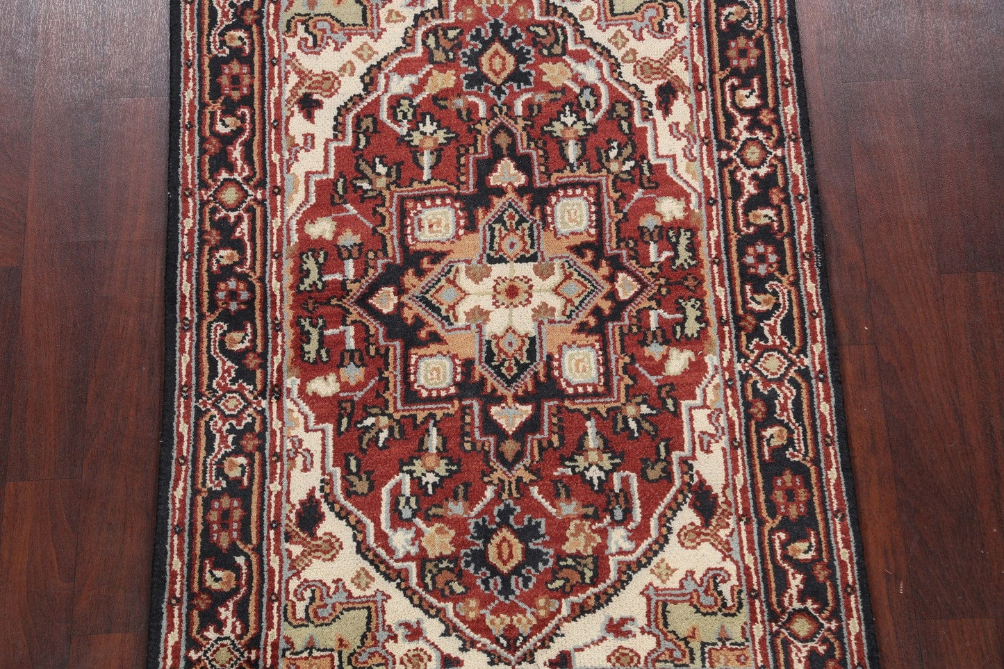 Geometric Heriz Oriental Area Rug 4x6