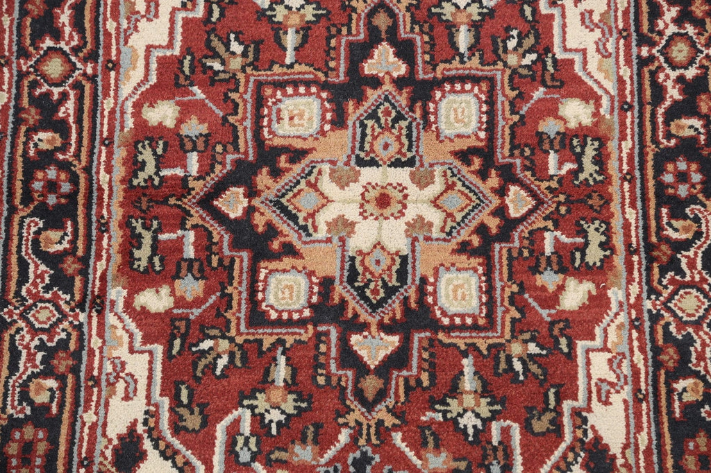 Geometric Heriz Oriental Area Rug 4x6