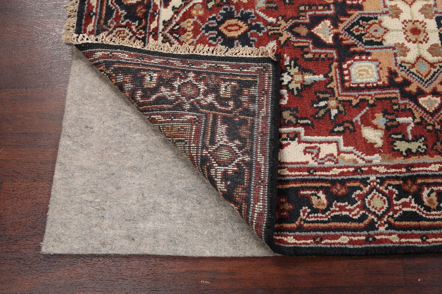 Geometric Heriz Oriental Area Rug 4x6