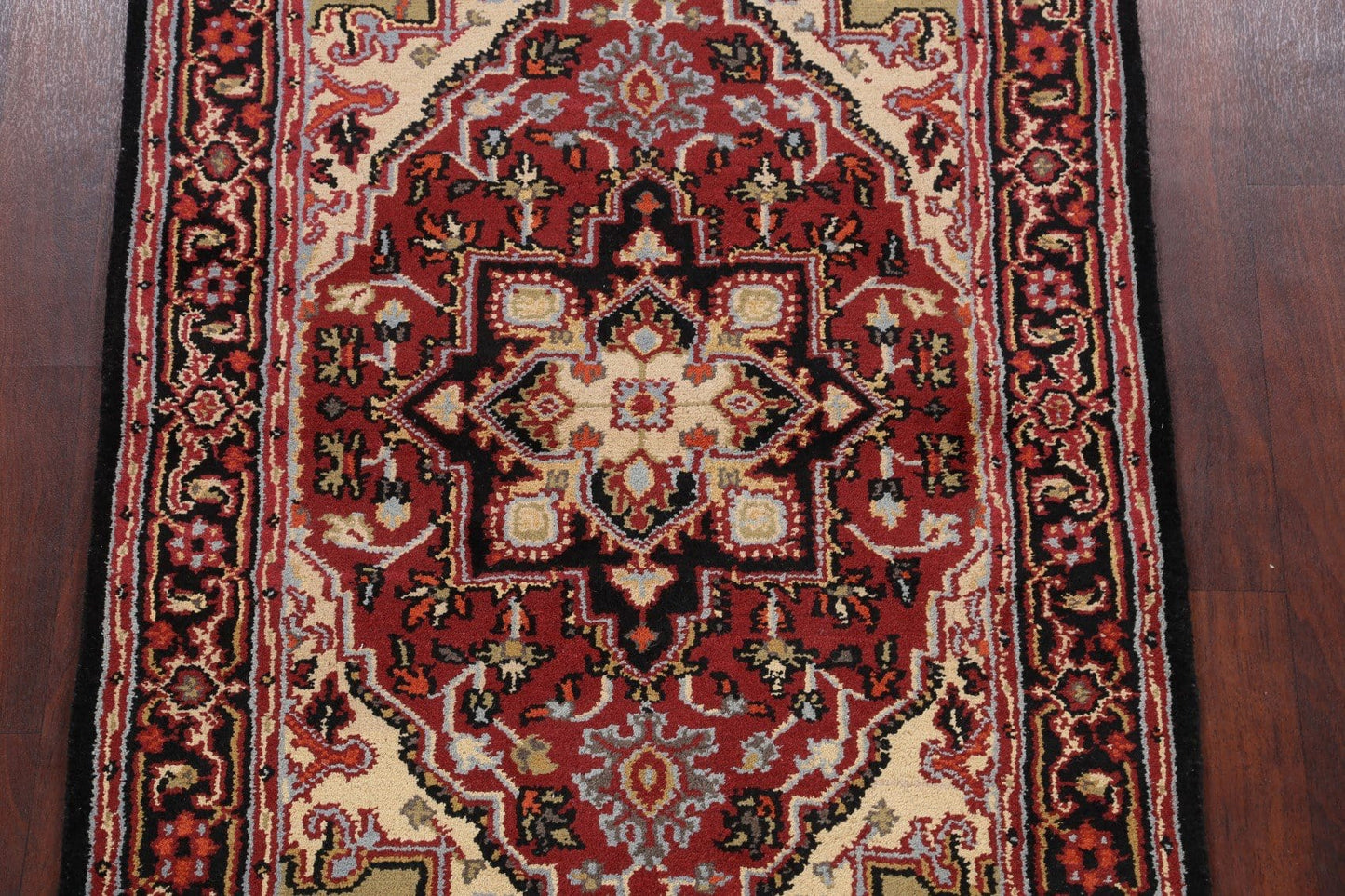 Geometric Heriz Oriental Area Rug 4x6