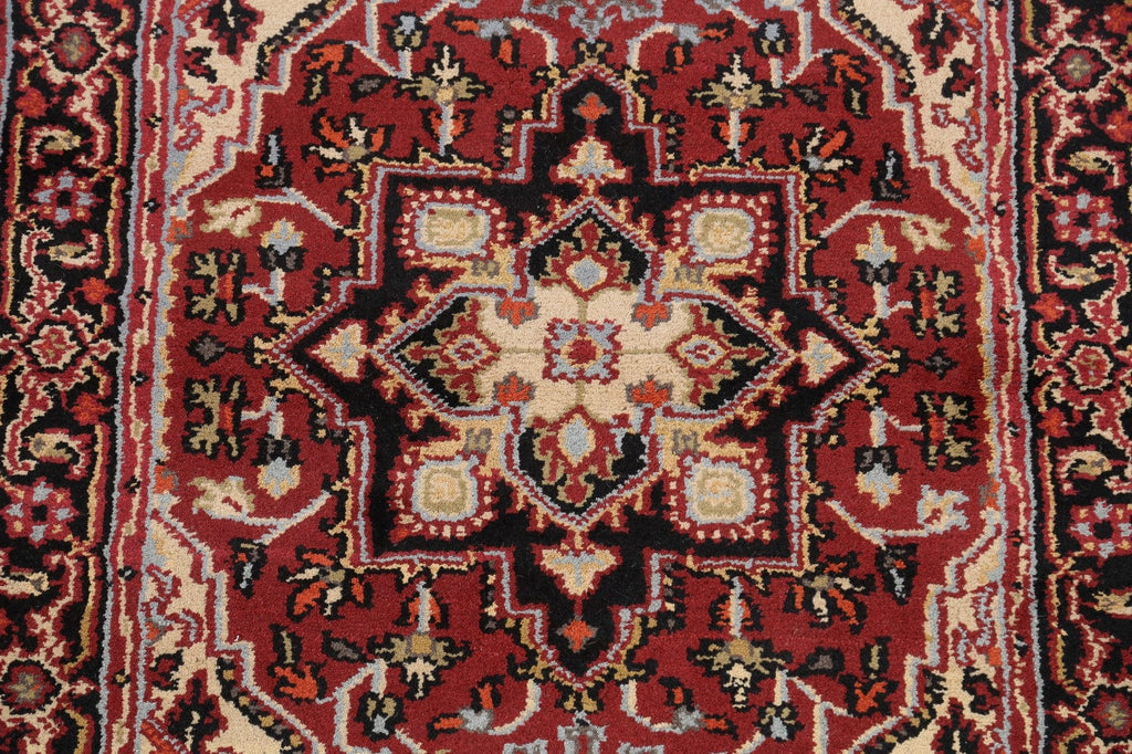 Geometric Heriz Oriental Area Rug 4x6