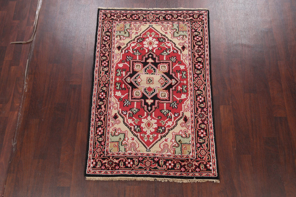 Geometric Heriz Oriental Area Rug 4x6