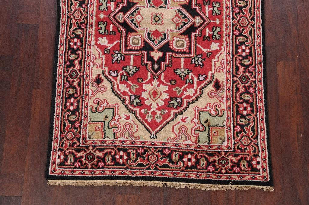 Geometric Heriz Oriental Area Rug 4x6