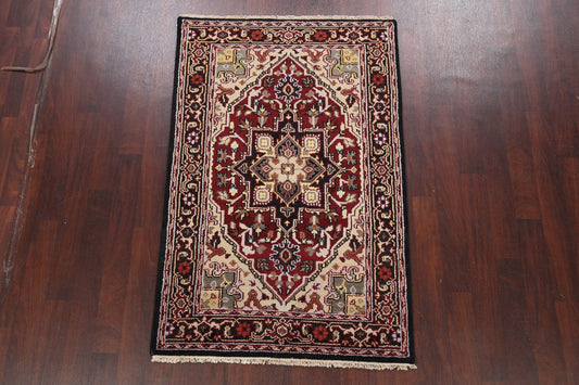 Geometric Heriz Oriental Area Rug 4x6