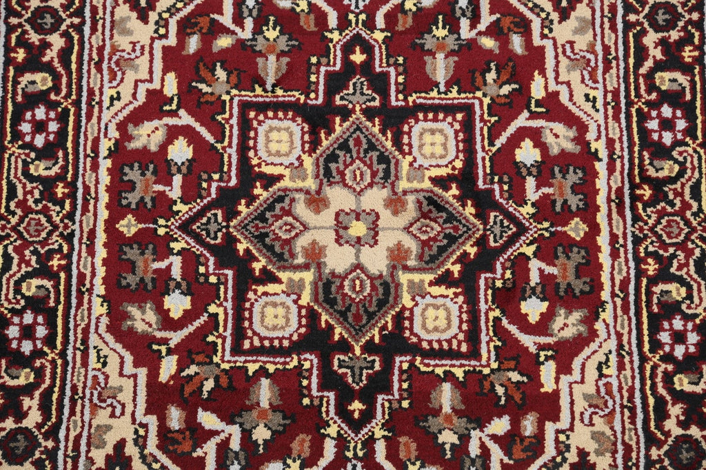 Geometric Heriz Oriental Area Rug 4x6