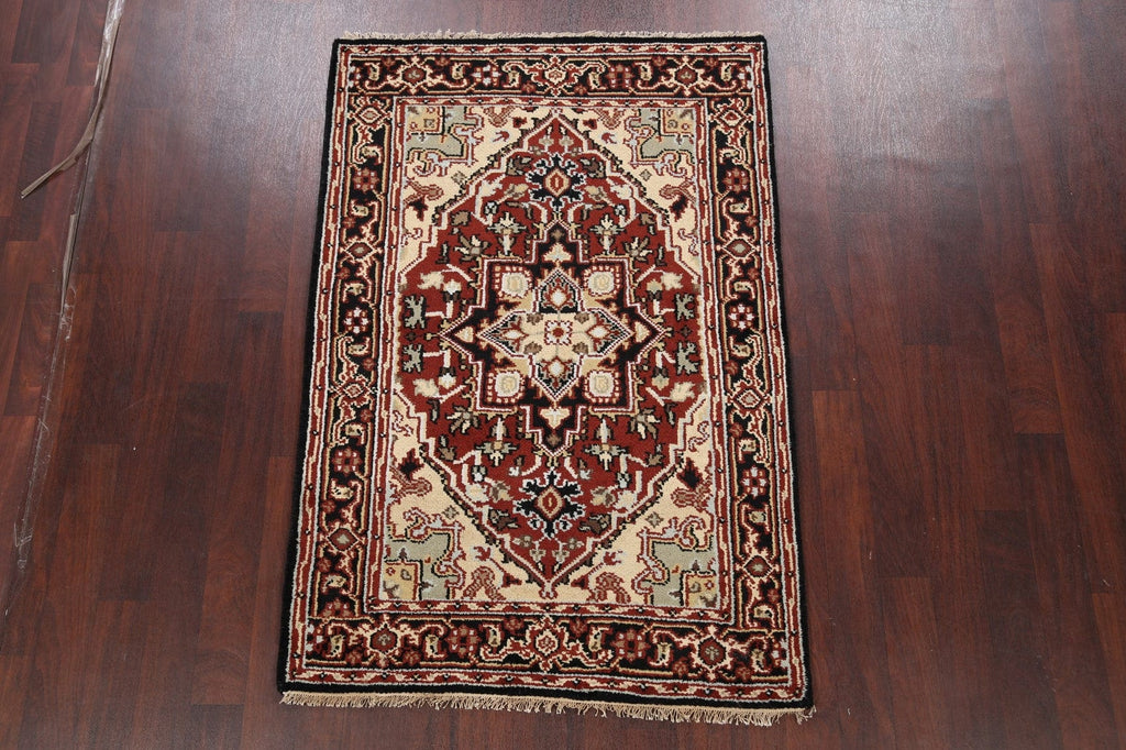 Geometric Heriz Oriental Area Rug 4x6