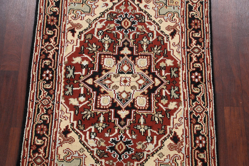 Geometric Heriz Oriental Area Rug 4x6