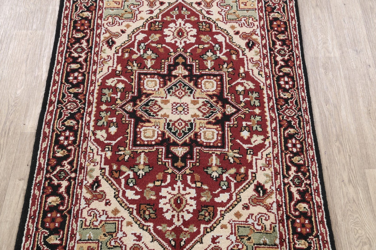 Geometric Heriz Oriental Area Rug 4x6