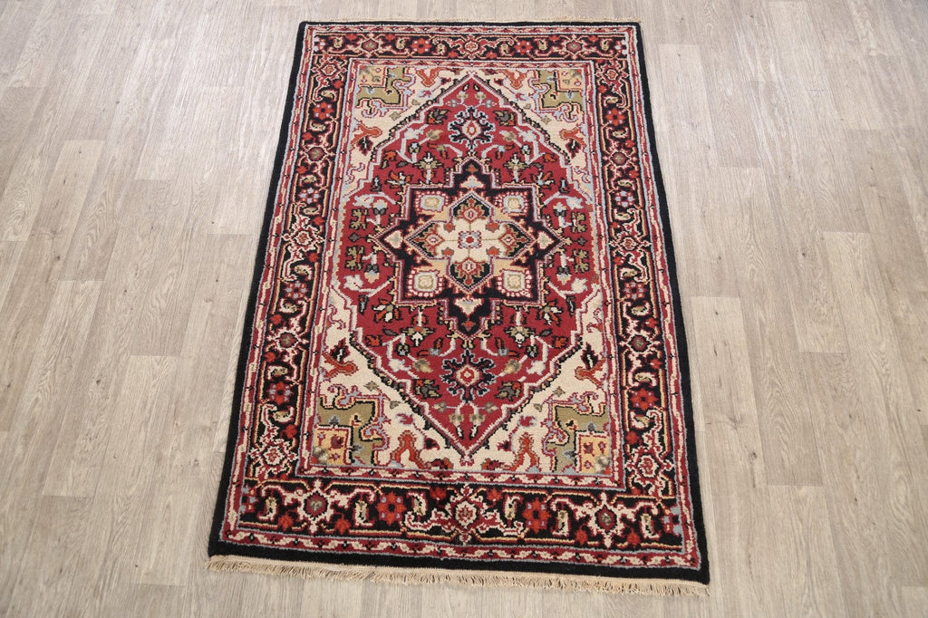 Geometric Heriz Oriental Area Rug 4x6