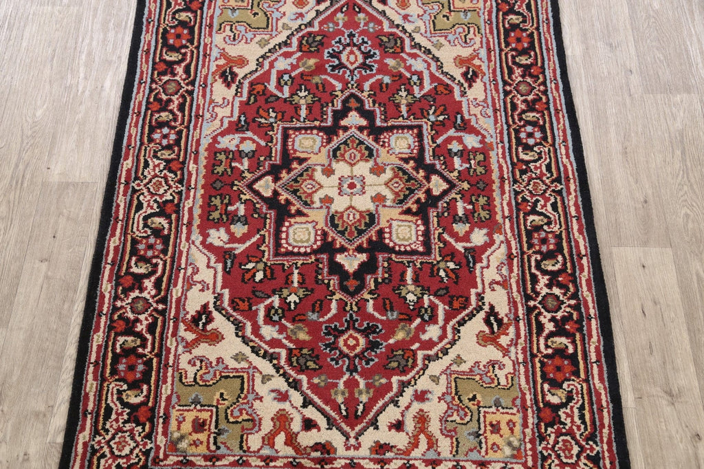 Geometric Heriz Oriental Area Rug 4x6