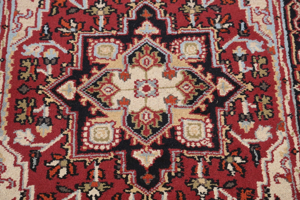 Geometric Heriz Oriental Area Rug 4x6