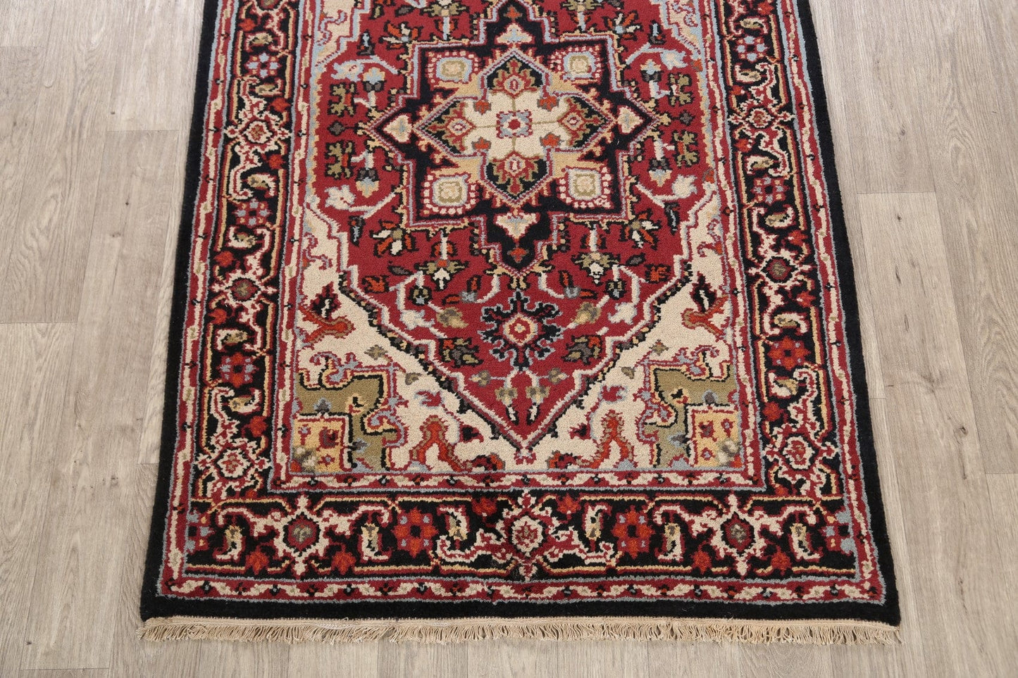 Geometric Heriz Oriental Area Rug 4x6