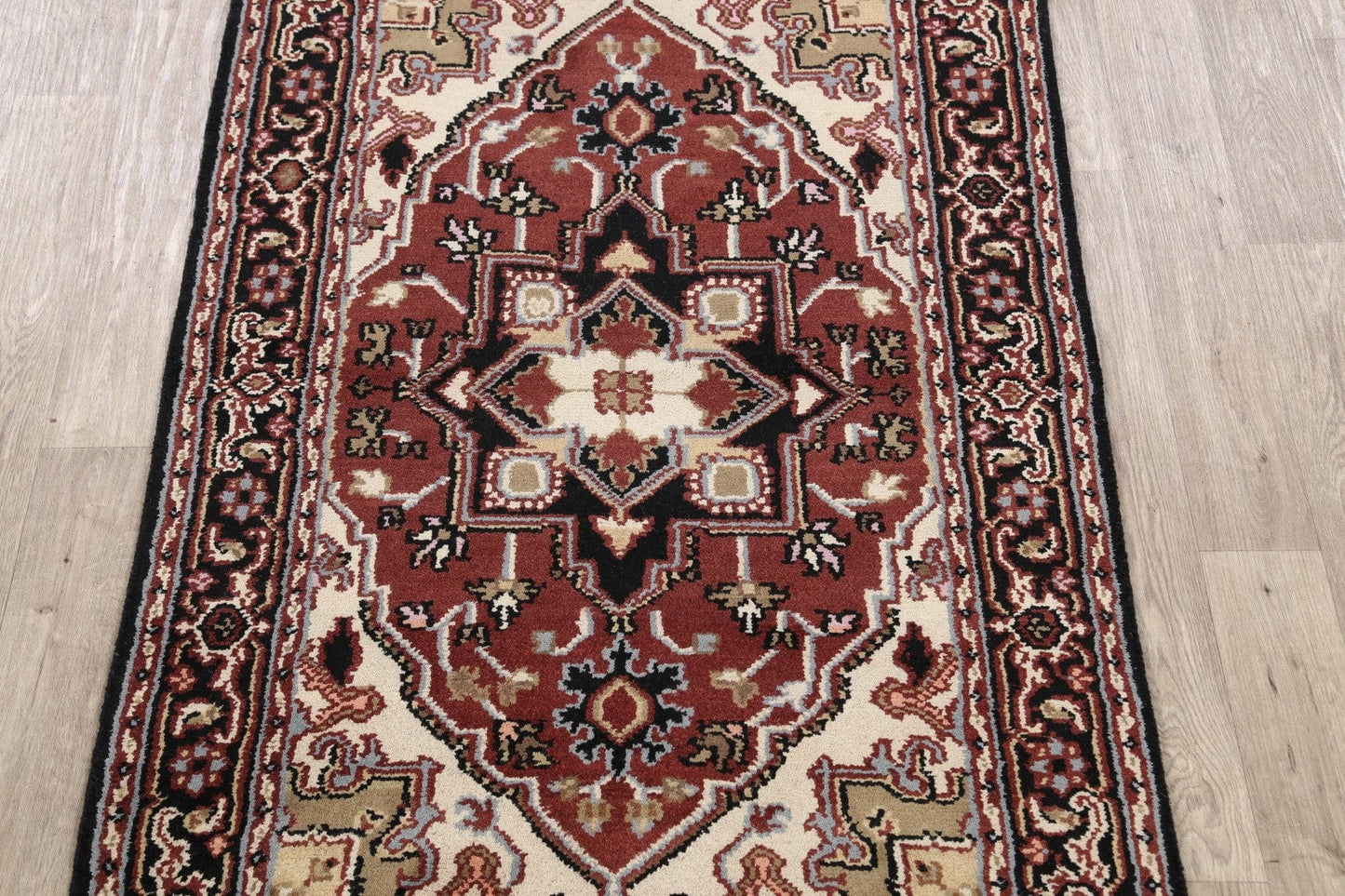 Geometric Heriz Oriental Area Rug 4x6