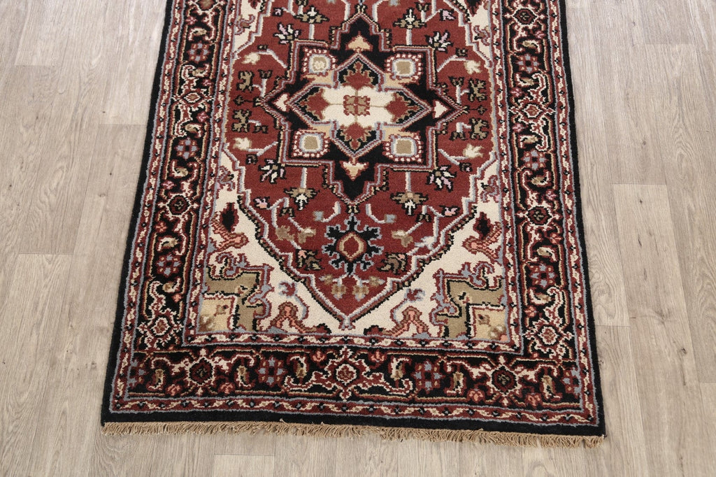 Geometric Heriz Oriental Area Rug 4x6