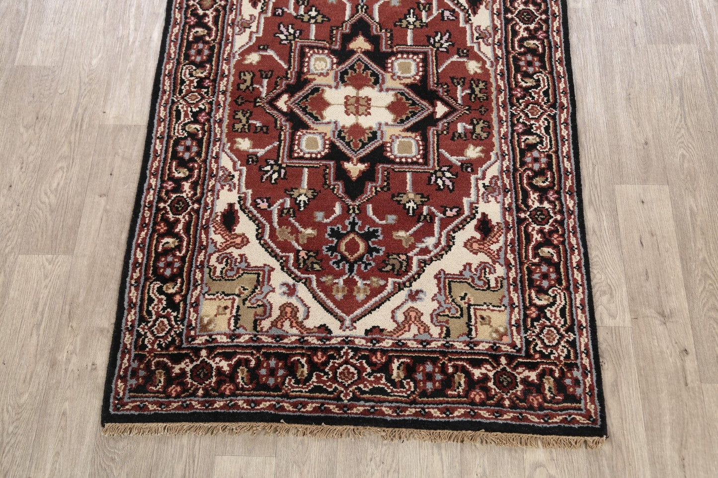 Geometric Heriz Oriental Area Rug 4x6