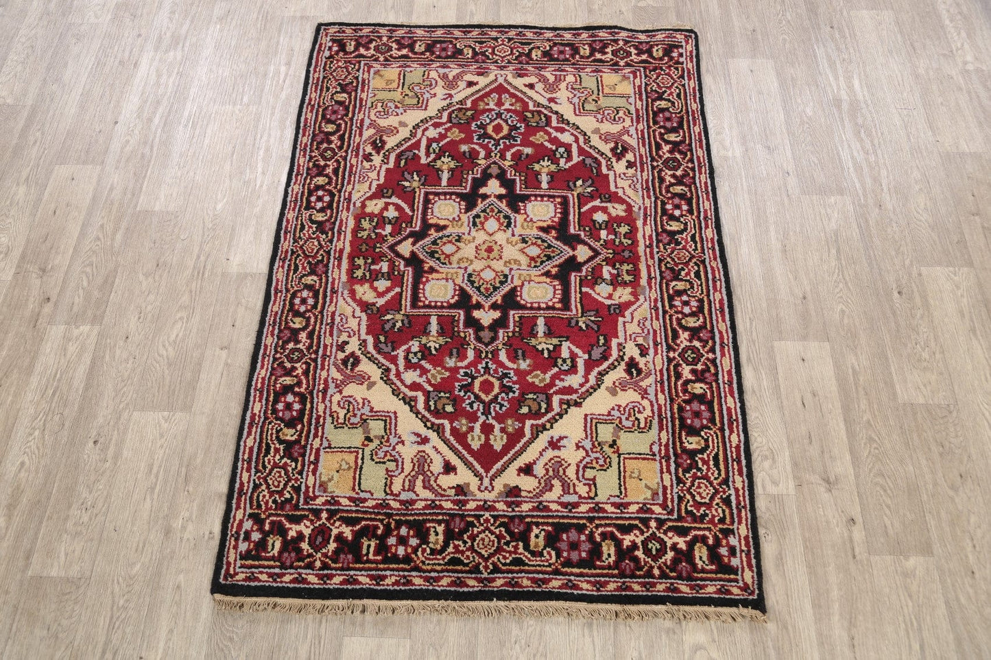 Geometric Heriz Oriental Area Rug 4x6