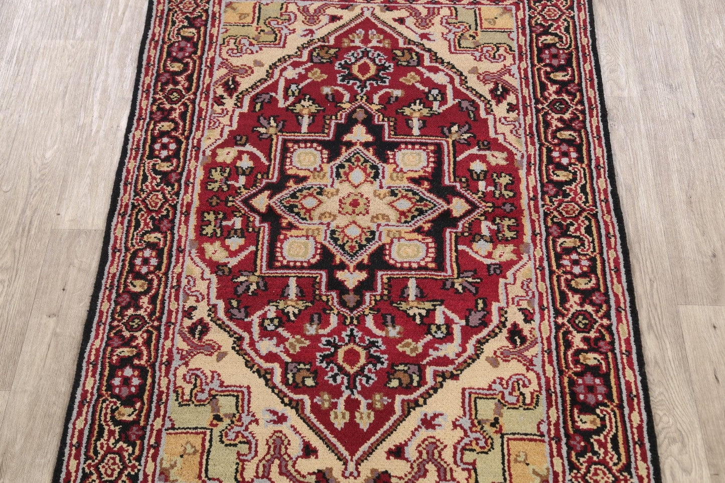 Geometric Heriz Oriental Area Rug 4x6