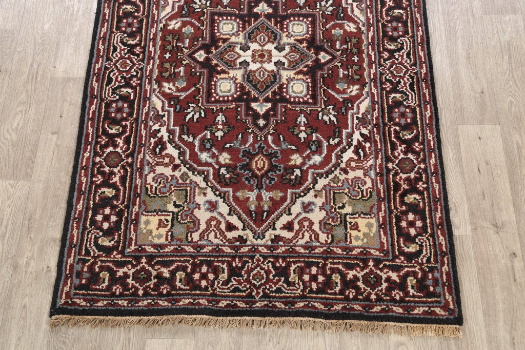 Geometric Heriz Oriental Area Rug 4x6