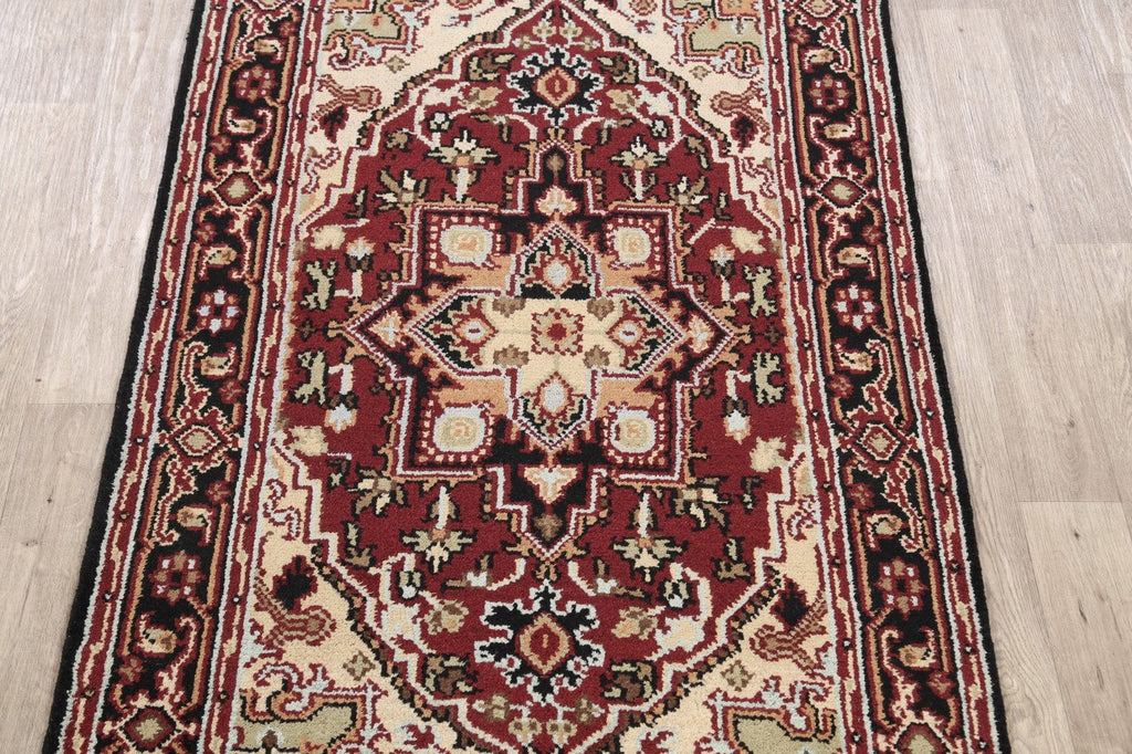 Geometric Heriz Oriental Area Rug 4x6