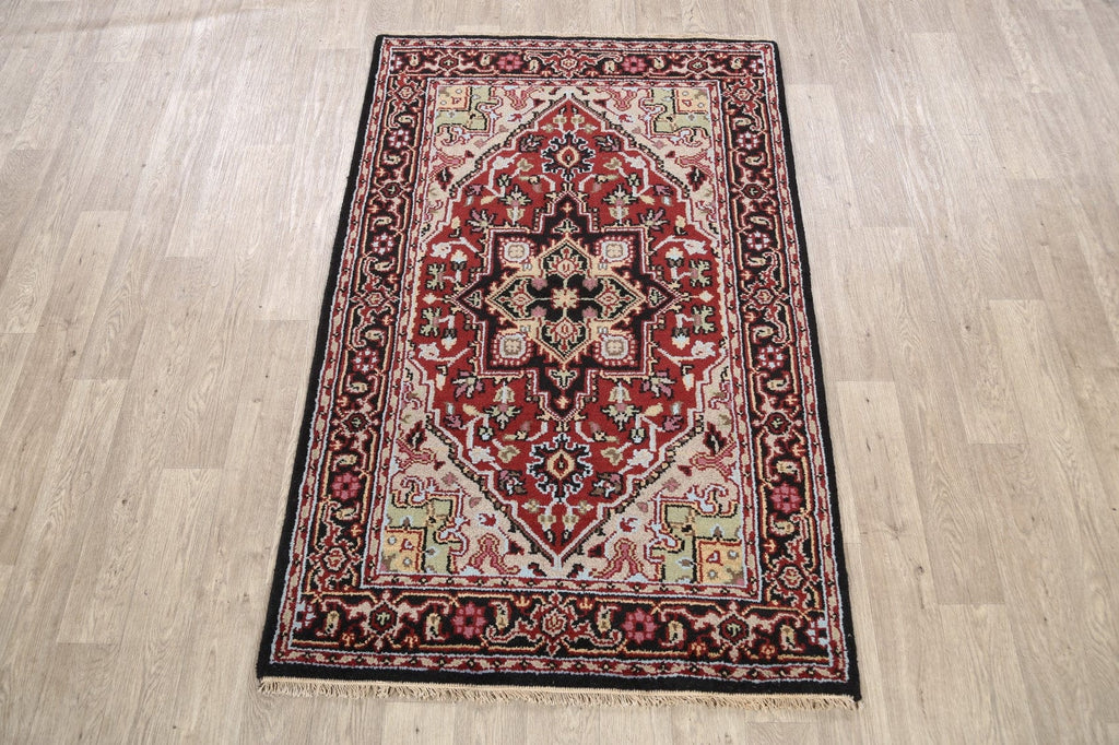 Geometric Heriz Oriental Area Rug 4x6