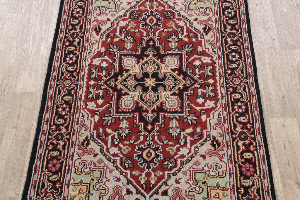 Geometric Heriz Oriental Area Rug 4x6