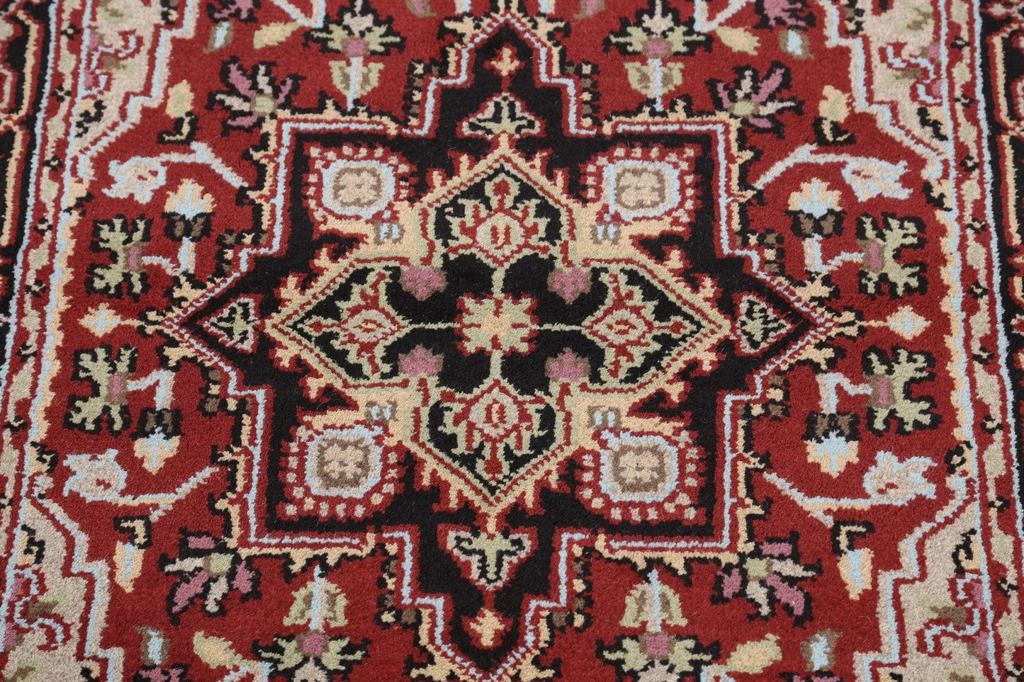 Geometric Heriz Oriental Area Rug 4x6