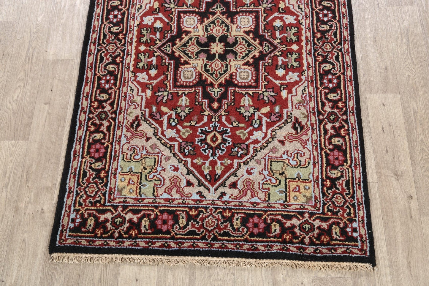 Geometric Heriz Oriental Area Rug 4x6