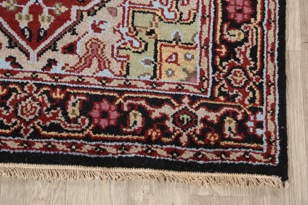 Geometric Heriz Oriental Area Rug 4x6