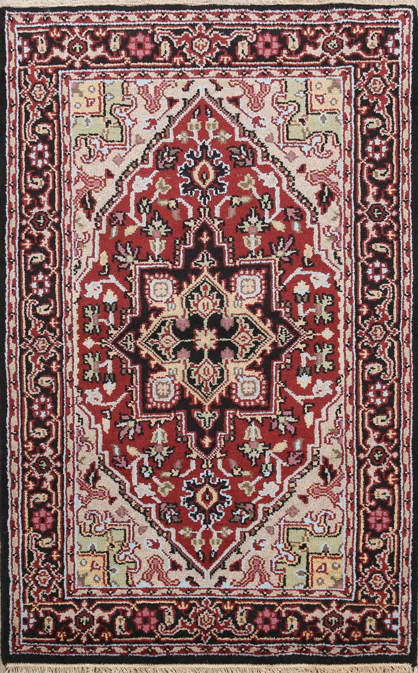 Geometric Heriz Oriental Area Rug 4x6