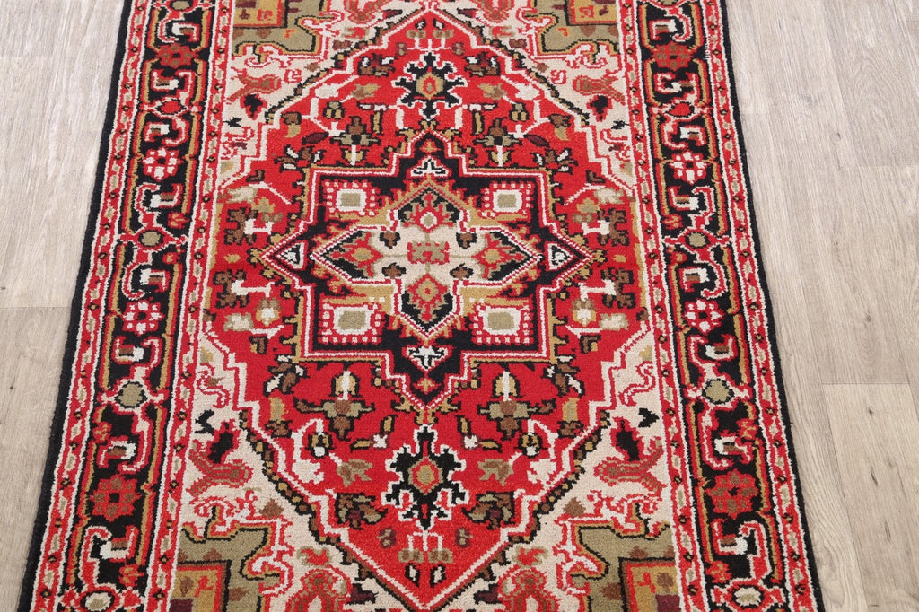 Geometric Heriz Oriental Area Rug 4x6