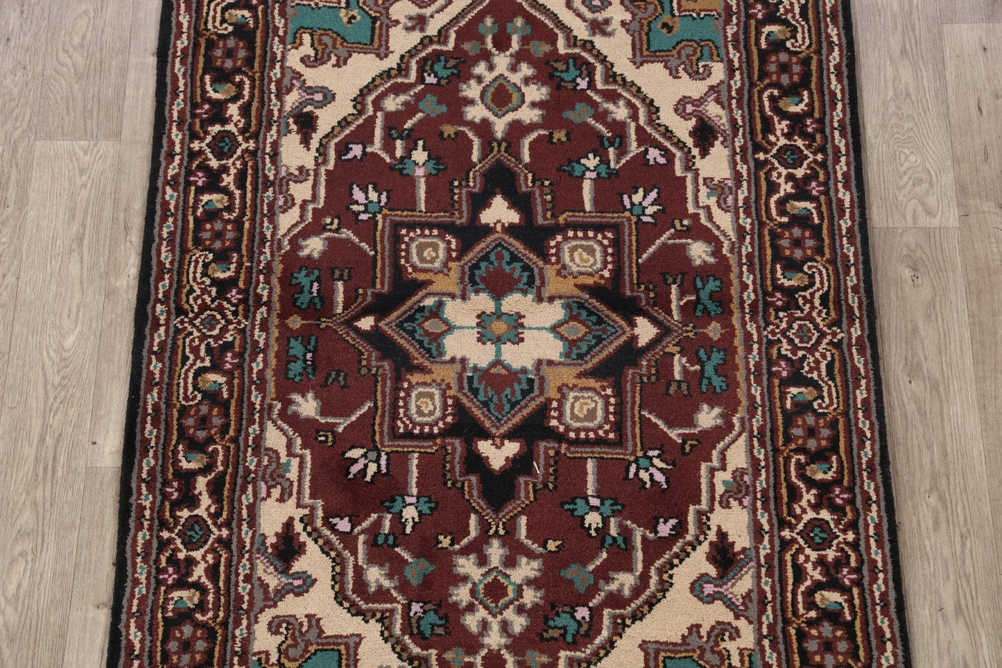 Geometric Heriz Oriental Area Rug 4x6