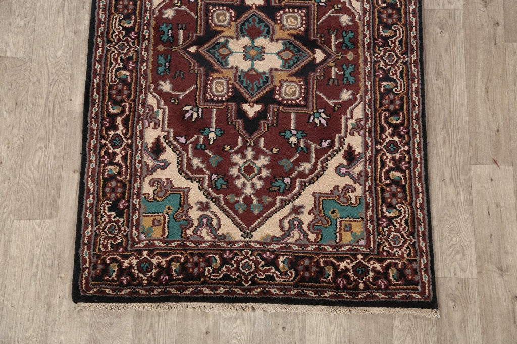 Geometric Heriz Oriental Area Rug 4x6