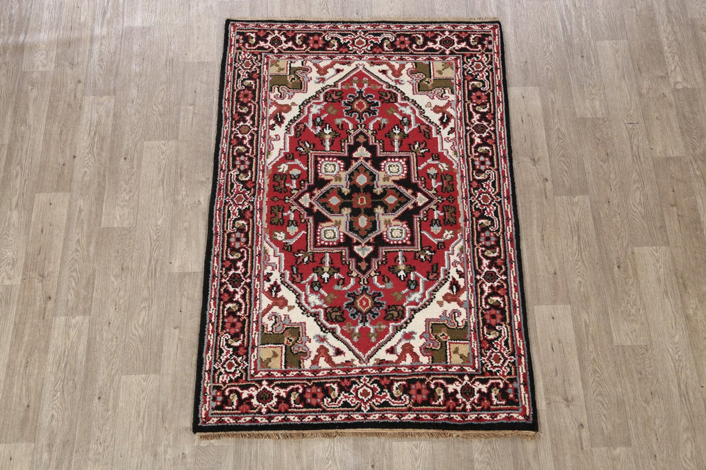 Geometric Heriz Oriental Area Rug 4x6