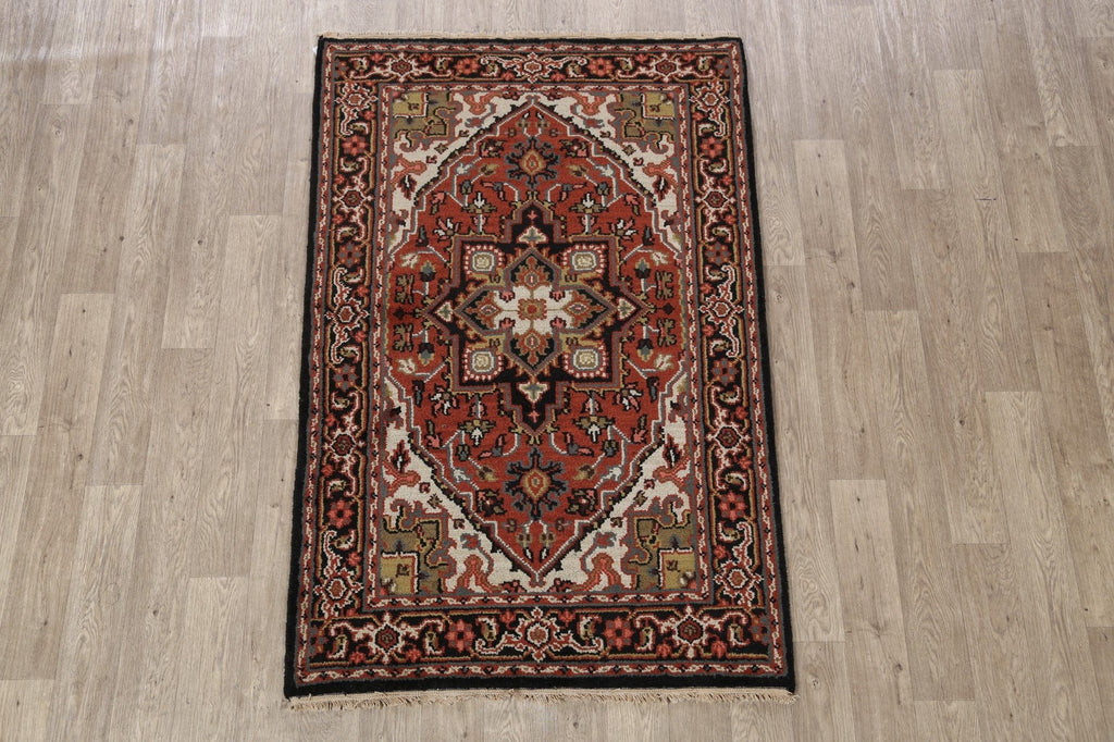 Geometric Heriz Oriental Area Rug 4x6